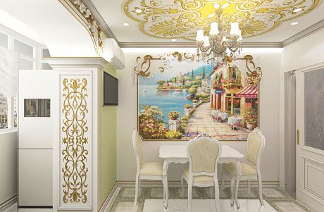 Дизайн-проект интерьера 3-х комнатной квартиры по ул.Ставропольская в Краснодаре